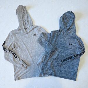 Under Armour Gray and Blue Kids Hoodies